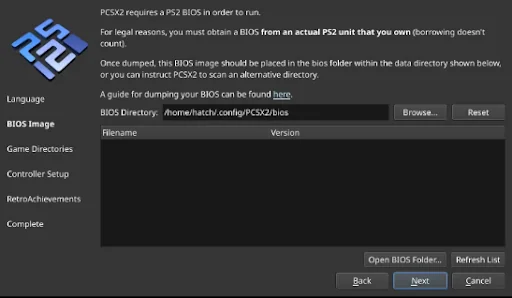 PS2 BIOS Configuring BIOS in First-Time Setup Wizard - part 2