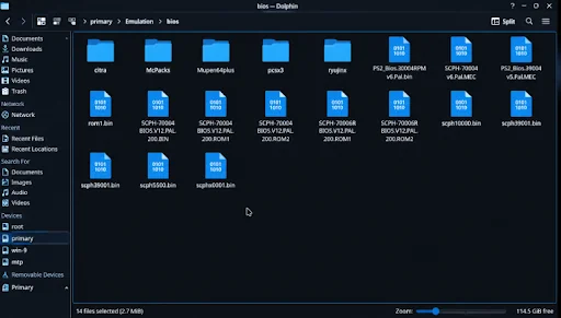 PS2 BIOS Steam Deck (via EmuDeck)