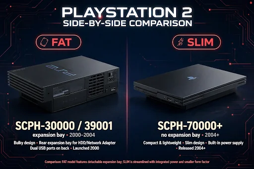 PS2 BIOS Slim vs Fat
