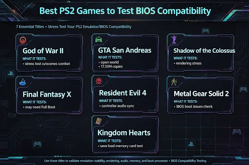 PS2 BIOS Best PS2 Games to Test BIOS Compatibility